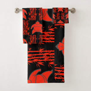 Sumo Wrestler Bath Towel Set