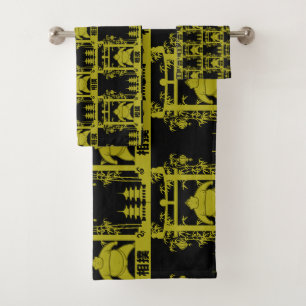 Sumo Wrestler Bath Towel Set