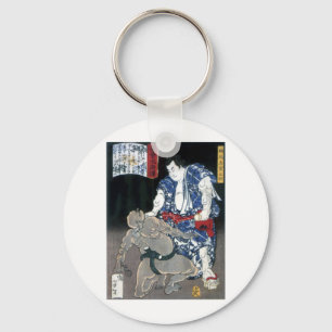 Sumo wrestler choking an enemy c. 1867 key ring