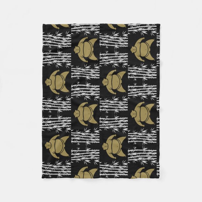 Sumo Wrestler Fleece Blanket (Front)