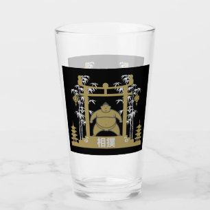 Sumo Wrestler Glass