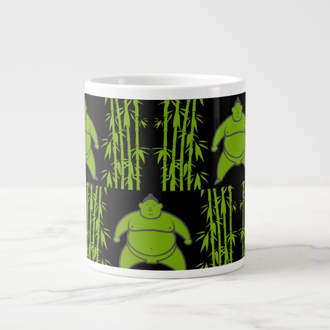 Sumo Wrestler Large Coffee Mug (Front)