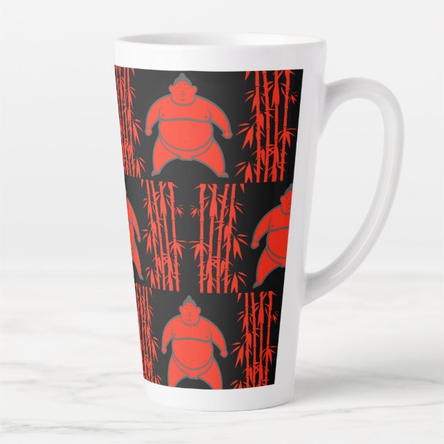 Sumo Wrestler Latte Mug (Right)