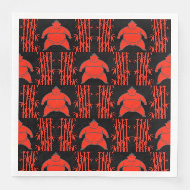 Sumo Wrestler Napkin (Front)