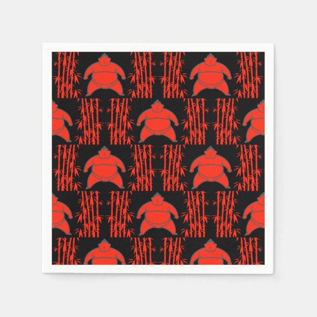 Sumo Wrestler Napkin (Front)