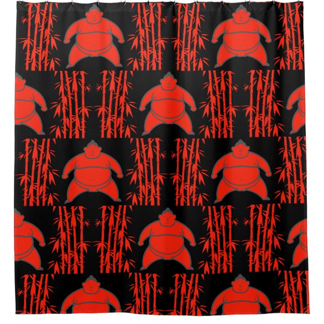 Sumo Wrestler Shower Curtain (Front)
