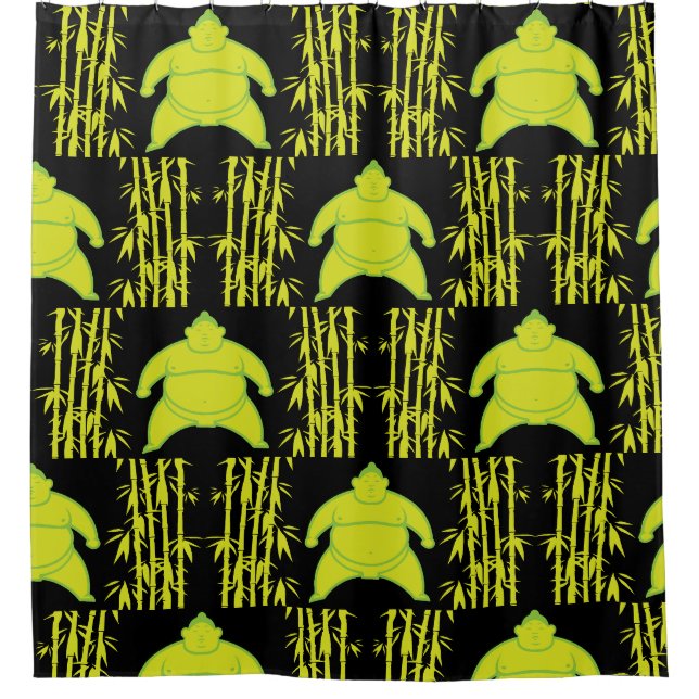 Sumo Wrestler Shower Curtain (Front)