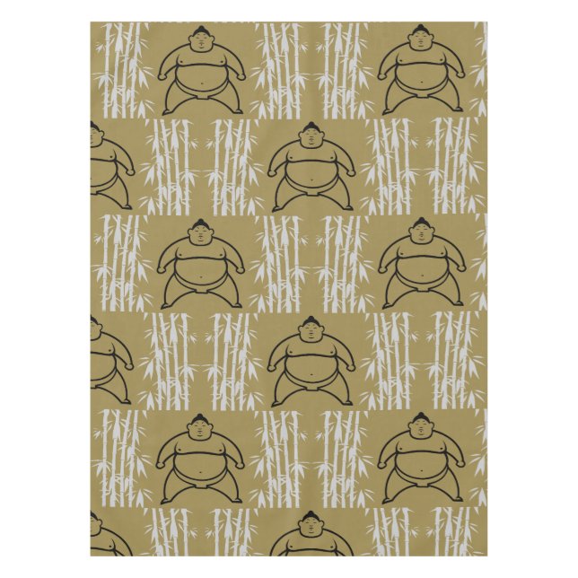 Sumo Wrestler Tablecloth (Front)