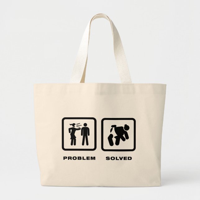 Sumo Wrestling Large Tote Bag (Front)