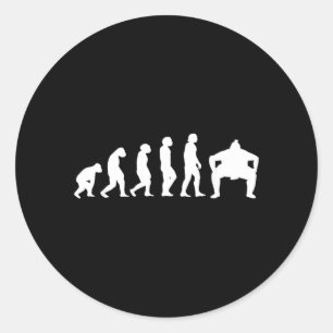 Sumo-Wrestling Martial Arts Sumotori Wrestler-Sumo Classic Round Sticker