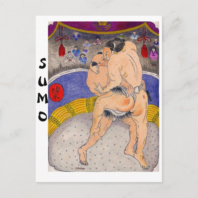 Sumos by  S Ambrose Postcard (Front)
