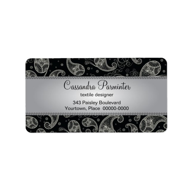 Sumptuous Paisley Address Labels (Front)