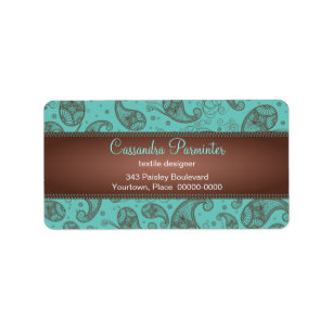 Sumptuous Paisley Address Labels