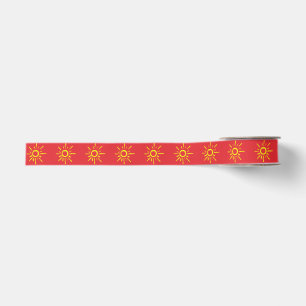 Sumptuous Pink with a Bright Yellow Sun Grosgrain Ribbon