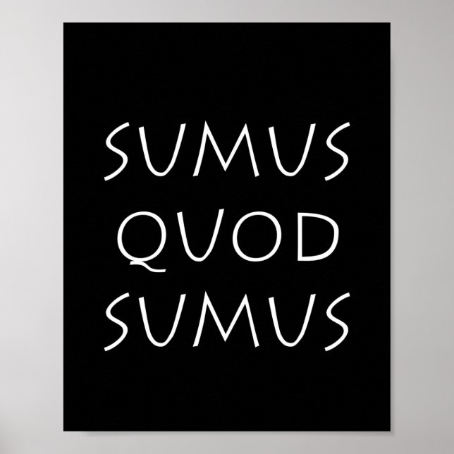 Sumus quod sumus poster (Front)