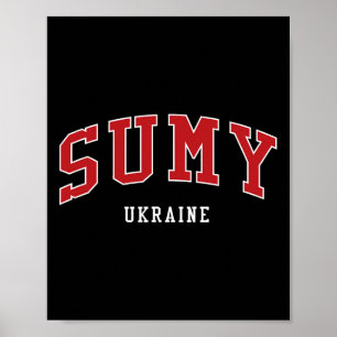 Sumy Ukraine College University Style Poster
