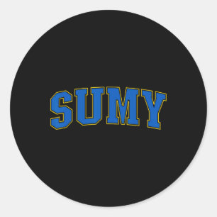 Sumy Ukraine Lovers Patriotic Proud Ukrainian Sumy Classic Round Sticker
