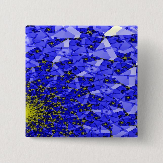 SUN 15 CM SQUARE BADGE (Front)