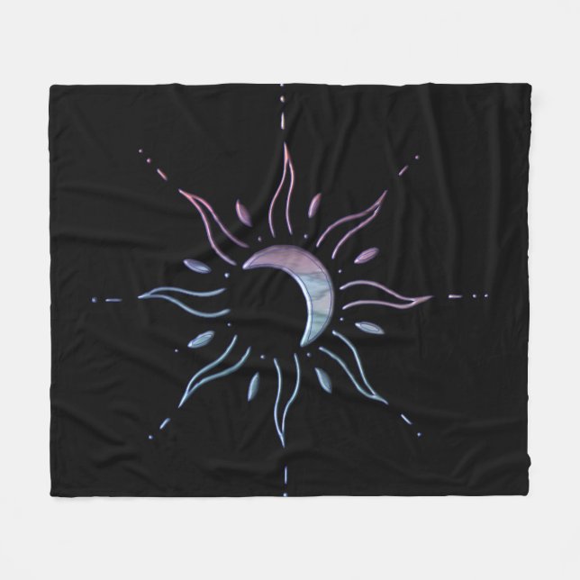 Sun 1  fleece blanket (Front (Horizontal))