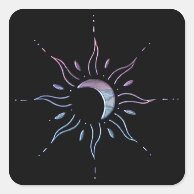 Sun 1 square sticker (Front)