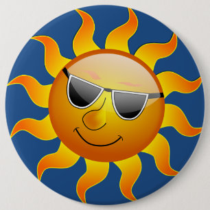 SUN 6 CM ROUND BADGE