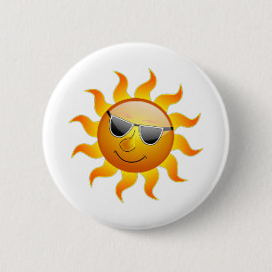 Sun 🌞 6 cm round badge