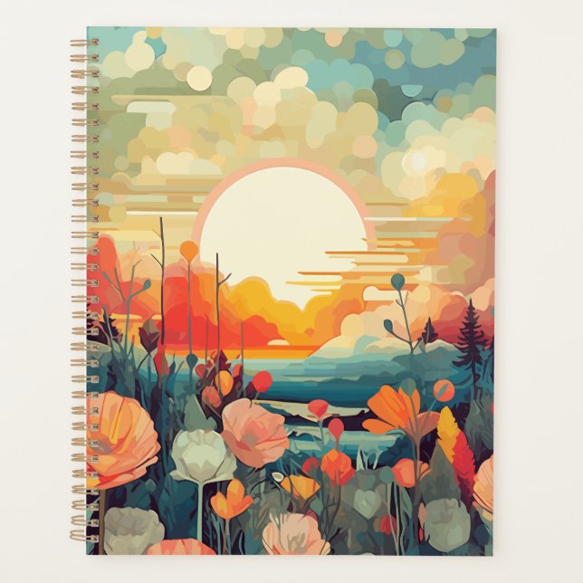 Sun abstract landscape planner (Front)
