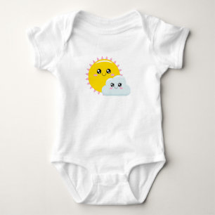 Sun and Cloud Baby Bodysuit