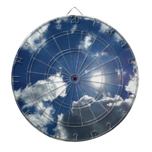 sun and clouds dartboard