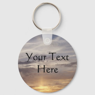 Sun and Clouds Key Ring