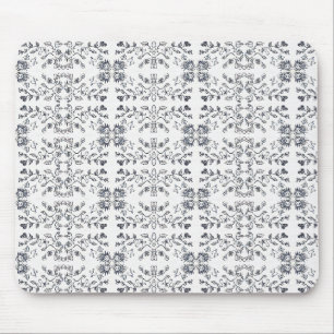 Sun And Flowers Pattern Mouse Pad