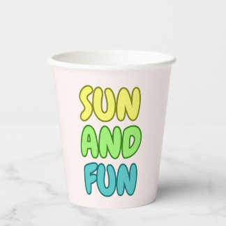 Sun And Fun Paper Cups