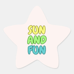Sun And Fun Star Sticker