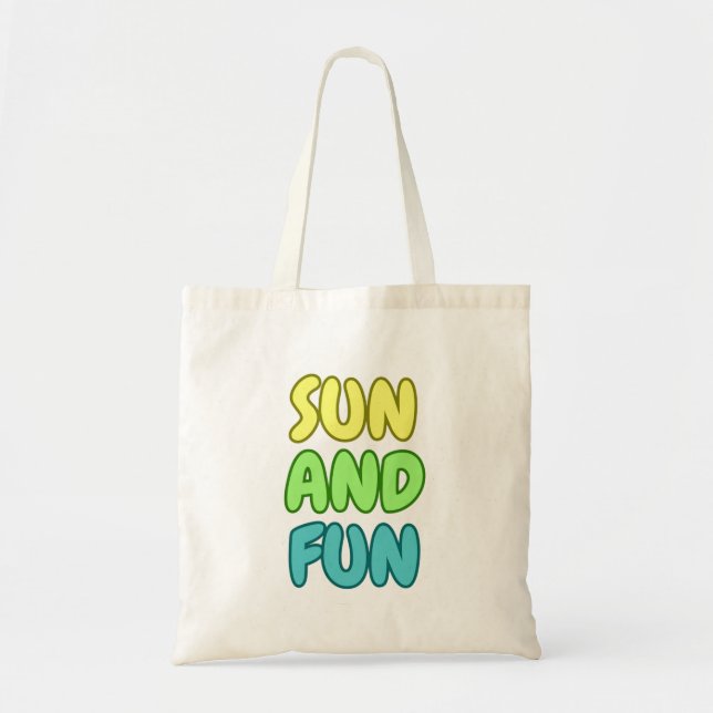 Sun And Fun Tote Bag (Front)