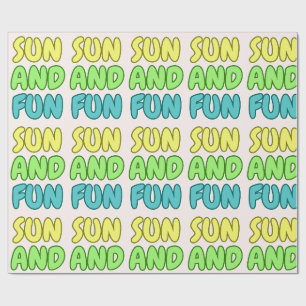 Sun And Fun Wrapping Paper