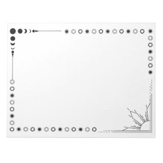 sun and mood notepad