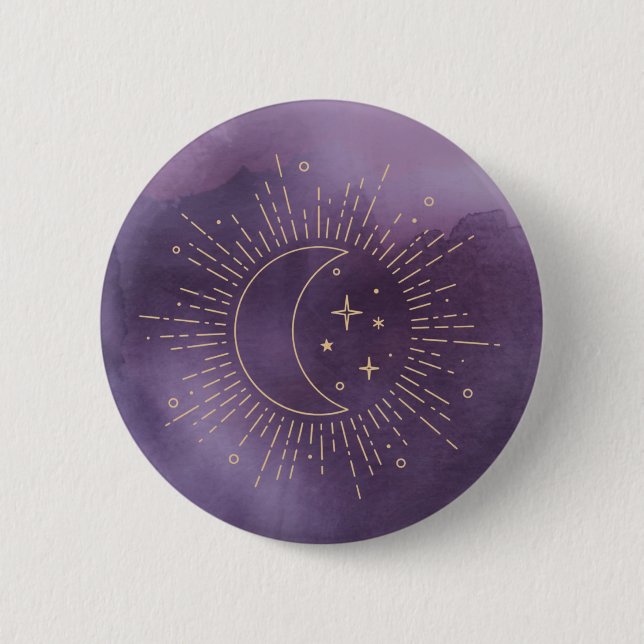 Sun and Moon 6 Cm Round Badge (Front)