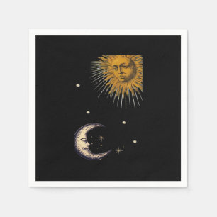 Sun And Moon 90s Whimsigoth Design Napkin