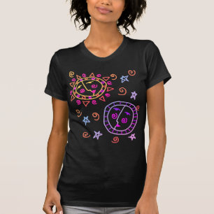 Sun and Moon Abstract Art to Wear T-Shirt