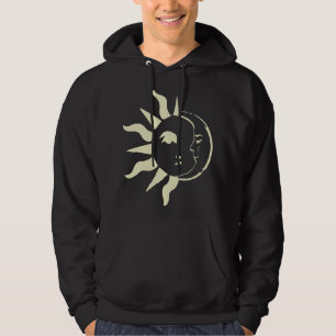 Sun and Moon Astronomy Bohemian Face Hippie Tee