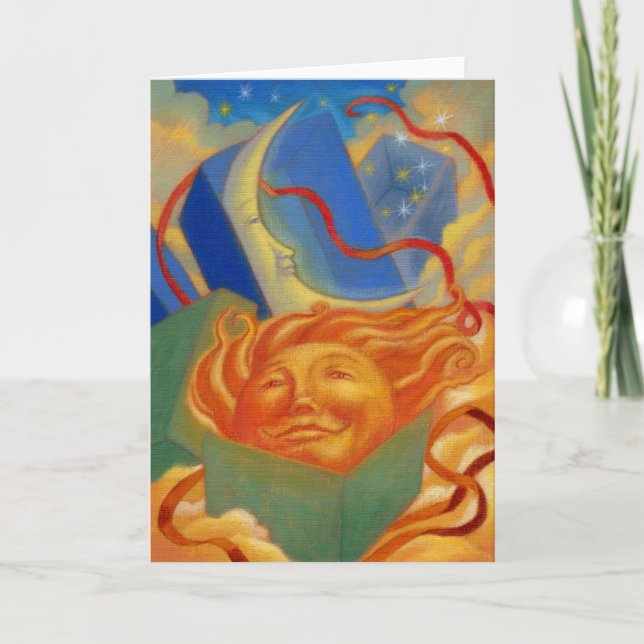 Sun and moon birthday card (Front)