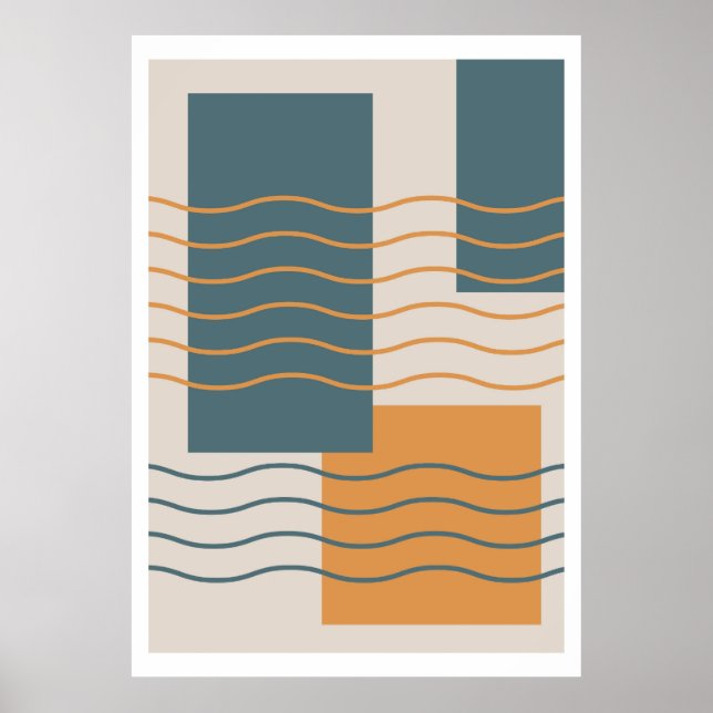 Sun and moon design background poster (Front)