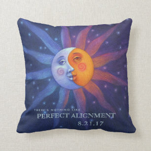 Sun and Moon Eclipse Perfect Alignment Cushion