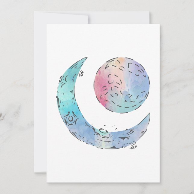 Sun and Moon Gallery Wrap Invitation (Front)