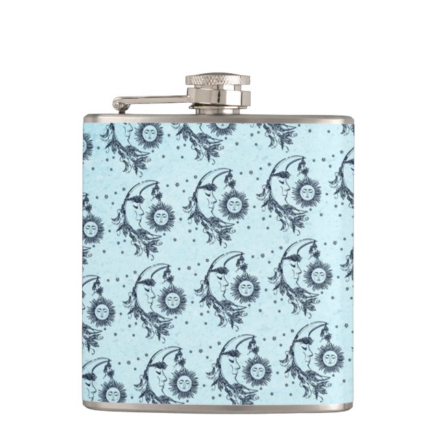 Sun and Moon Hip Flask (Front)