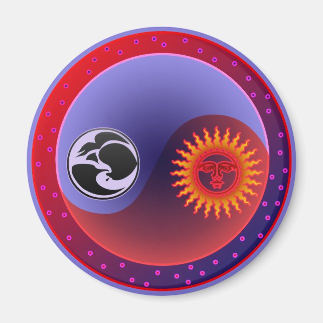 Sun and Moon in Balance Magnet (Front)