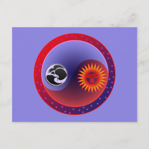 Sun and Moon in Balance Postcard
