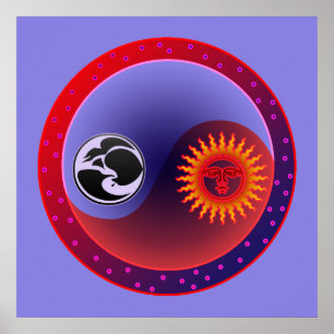 Sun and Moon in Balance Poster