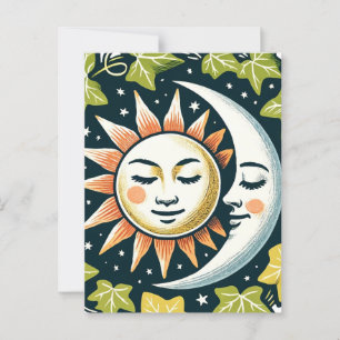 Sun and Moon Ivy Postcard