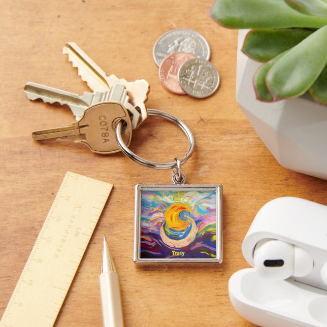 "Sun and Moon" Keychain (Desk)